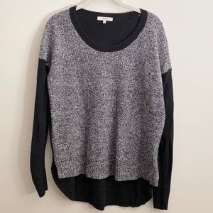 Madewell Grey and Black Sweater